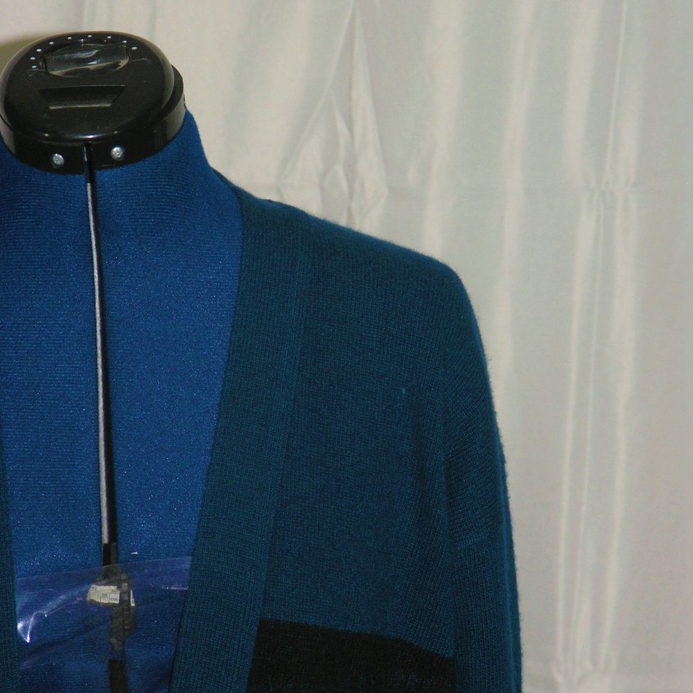 Shirin 100% Cashmere Long Open Cardigan Size Large